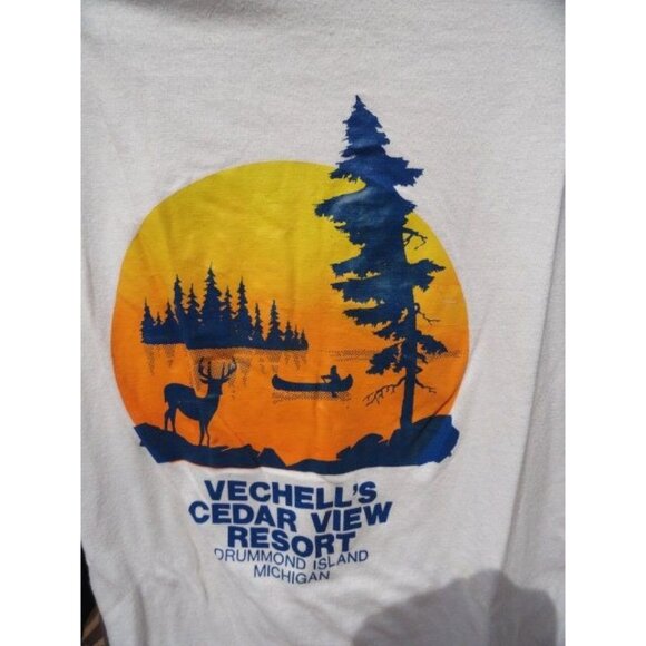 Vintage 1980's VECHELL’S Cedar View Resort Drummond Island Michigan Lake Huron - Picture 2 of 4